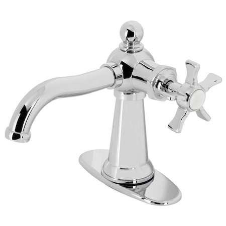 Kingston Brass Single-Handle Bathroom Faucet with Push Pop-Up, Polished Chrome KSD3541NX